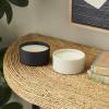 imageDeco 79 Metal Decorative Candle Fresh CottonWhite Tea ampamp Ginger Scented Textured 9oz 2 Wick Aromatherapy Candle with White Wax Set of 2 Wax Aromatherapy Candle 4quot W 2quot H Multi ColoredMulti Colored