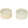 imageDeco 79 Metal Decorative Candle Fresh CottonWhite Tea ampamp Ginger Scented Textured 9oz 2 Wick Aromatherapy Candle with White Wax Set of 2 Wax Aromatherapy Candle 4quot W 2quot H Multi ColoredMulti Colored
