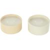 imageDeco 79 Metal Decorative Candle Fresh CottonWhite Tea ampamp Ginger Scented Textured 9oz 2 Wick Aromatherapy Candle with White Wax Set of 2 Wax Aromatherapy Candle 4quot W 2quot H Multi ColoredMulti Colored