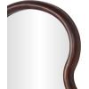 imageDeco 79 Wood Handmade Room Wall Mirror Wavy Entryway Mirror Wall Mounted Mirror 16quot x 1quot x 47quot Dark BrownDark Brown