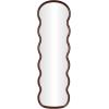 imageDeco 79 Wood Handmade Room Wall Mirror Wavy Entryway Mirror Wall Mounted Mirror 16quot x 1quot x 47quot Dark BrownDark Brown
