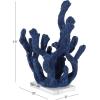 imageDeco 79 Polystone Coral Decorative Sculpture Textured Porous Home Decor Statue with Acrylic Base Accent Figurine 10quot x 9quot x 13quot BlueBlue