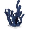 imageDeco 79 Polystone Coral Decorative Sculpture Textured Porous Home Decor Statue with Acrylic Base Accent Figurine 10quot x 9quot x 13quot BlueBlue