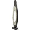 imageDeco 79 Aluminum Metal Abstract Decorative Sculpture Teardrop Home Decor Statue with Black Base Accent Figurine 15quot x 5quot x 50quot GoldBlack
