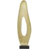 imageDeco 79 Aluminum Metal Abstract Decorative Sculpture Teardrop Home Decor Statue with Black Base Accent Figurine 15quot x 5quot x 50quot GoldGold