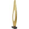 imageDeco 79 Aluminum Metal Abstract Decorative Sculpture Teardrop Home Decor Statue with Black Base Accent Figurine 15quot x 5quot x 50quot GoldGold
