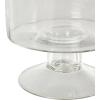 imageDeco 79 Glass Candle Holder with Elevated Base 6quot x 6quot x 127quot Clear6 x 6 x 11