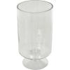 imageDeco 79 Glass Candle Holder with Elevated Base 6quot x 6quot x 127quot Clear6 x 6 x 11