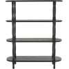 imageDeco 79 Wood Storage Shelving Unit 5 Shelves Shelving Unit Display Shelf 23quot x 13quot x 72quot WhiteBlack