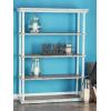 imageDeco 79 Wood Storage Shelving Unit 5 Shelves Shelving Unit Display Shelf 23quot x 13quot x 72quot WhiteBrown