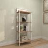 imageDeco 79 Wood Storage Shelving Unit 5 Shelves Shelving Unit Display Shelf 23quot x 13quot x 72quot WhiteWhite