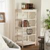 imageDeco 79 Wood Storage Shelving Unit 5 Shelves Shelving Unit Display Shelf 23quot x 13quot x 72quot WhiteWhite