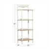imageDeco 79 Wood Storage Shelving Unit 5 Shelves Shelving Unit Display Shelf 23quot x 13quot x 72quot WhiteWhite