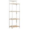 imageDeco 79 Wood Storage Shelving Unit 5 Shelves Shelving Unit Display Shelf 23quot x 13quot x 72quot WhiteWhite