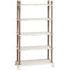 imageDeco 79 Wood Storage Shelving Unit 5 Shelves Shelving Unit Display Shelf 23quot x 13quot x 72quot WhiteWhite