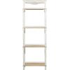 imageDeco 79 Wood Storage Shelving Unit 5 Shelves Shelving Unit Display Shelf 23quot x 13quot x 72quot WhiteWhite