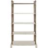imageDeco 79 Wood Storage Shelving Unit 5 Shelves Shelving Unit Display Shelf 23quot x 13quot x 72quot WhiteWhite