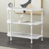 imageDeco 79 Wood Storage Shelving Unit 5 Shelves Shelving Unit Display Shelf 23quot x 13quot x 72quot WhiteWhite