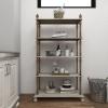 imageDeco 79 Wood Storage Shelving Unit 5 Shelves Shelving Unit Display Shelf 23quot x 13quot x 72quot WhiteWhite