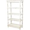 imageDeco 79 Wood Storage Shelving Unit 5 Shelves Shelving Unit Display Shelf 23quot x 13quot x 72quot WhiteWhite
