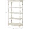 imageDeco 79 Wood Storage Shelving Unit 5 Shelves Shelving Unit Display Shelf 23quot x 13quot x 72quot WhiteWhite