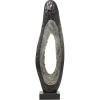 imageDeco 79 Aluminum Metal Abstract Decorative Sculpture Teardrop Home Decor Statue with Black Base Accent Figurine 15quot x 5quot x 50quot GoldBlack