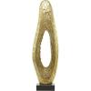 imageDeco 79 Aluminum Metal Abstract Decorative Sculpture Teardrop Home Decor Statue with Black Base Accent Figurine 15quot x 5quot x 50quot GoldGold