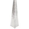 imageDeco 79 Stainless Steel Metal Decorative Vase Hammered Centerpiece Vase Flower Vase for Home Decoration 7quot x 6quot x 22quot Silver