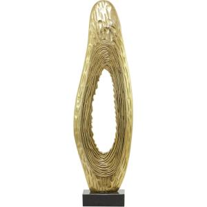 imageDeco 79 Aluminum Metal Abstract Decorative Sculpture Teardrop Home Decor Statue with Black Base Accent Figurine 15quot x 5quot x 50quot GoldGold