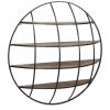 imageDeco 79 Metal 4 Shelves Wall Shelf 36quot x 9quot x 36quot Light Brown