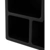 imageDeco 79 Wood Geometric Room Wall Shelf 4 Shelf Floating Shelf Display Shelf 16quot x 5quot x 14quot BlackBlack