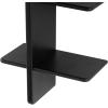 imageDeco 79 Wood Handmade Room Wall Shelf 8 Shelf Floating Shelf Display Shelf 15quot x 8quot x 44quot Black