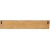 imageDeco 79 Wooden Floral Wall Shelf with Carved Scroll Lip 30quot x 6quot x 6quot Light BrownLight Brown