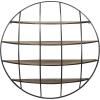 imageDeco 79 Metal 4 Shelves Wall Shelf 36quot x 9quot x 36quot Light Brown