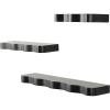imageDeco 79 Wood Handmade Room Wall Shelf Floating Shelves with Various Sizes Set of 3 Display Shelves 24 20 16W BrownBlack
