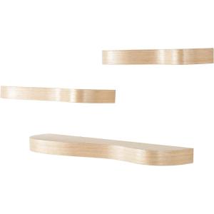 imageDeco 79 Wood Handmade Room Wall Shelf Floating Shelves with Various Sizes Set of 3 Display Shelves 24 20 16W BrownLight Brown