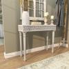 imageDeco 79 Wood Scroll Intricately Carved Console Table 36quot x 12quot x 30quot GrayGrey
