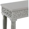 imageDeco 79 Wood Scroll Intricately Carved Console Table 36quot x 12quot x 30quot GrayGrey