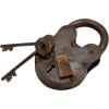 imageDeco 79 Brass Metal Lock And Key 1quot x 3quot x 2quot Dark Gray1 x 3 x 2
