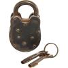 imageDeco 79 Brass Metal Lock And Key 1quot x 3quot x 2quot Dark Gray2 x 3 x 2