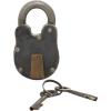 imageDeco 79 Brass Metal Lock And Key 1quot x 3quot x 2quot Dark Gray2 x 4 x 2