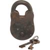 imageDeco 79 Brass Metal Lock And Key 1quot x 3quot x 2quot Dark Gray4 x 1 x 7