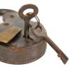 imageDeco 79 Brass Metal Lock And Key 1quot x 3quot x 2quot Dark Gray4 x 1 x 7