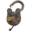 imageDeco 79 Brass Metal Lock And Key 1quot x 3quot x 2quot Dark Gray4 x 1 x 7