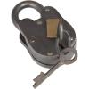 imageDeco 79 Brass Metal Lock And Key 1quot x 3quot x 2quot Dark Gray1 x 3 x 2
