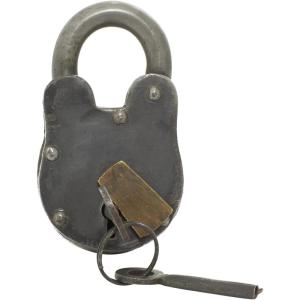 imageDeco 79 Brass Metal Lock And Key 1quot x 3quot x 2quot Dark Gray2 x 4 x 2