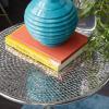 imageDeco 79 Aluminum Metal Side End Accent Table End Table Side Table 16quot x 16quot x 20quot Silver
