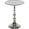 imageDeco 79 Aluminum Metal Side End Accent Table End Table Side Table 16quot x 16quot x 20quot Silver