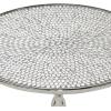 imageDeco 79 Aluminum Metal Side End Accent Table End Table Side Table 16quot x 16quot x 20quot Silver
