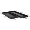 imageCosmoLiving by Cosmopolitan Marble Tray with Raised Border Set of 2 22quot 18quotW BlackBlack